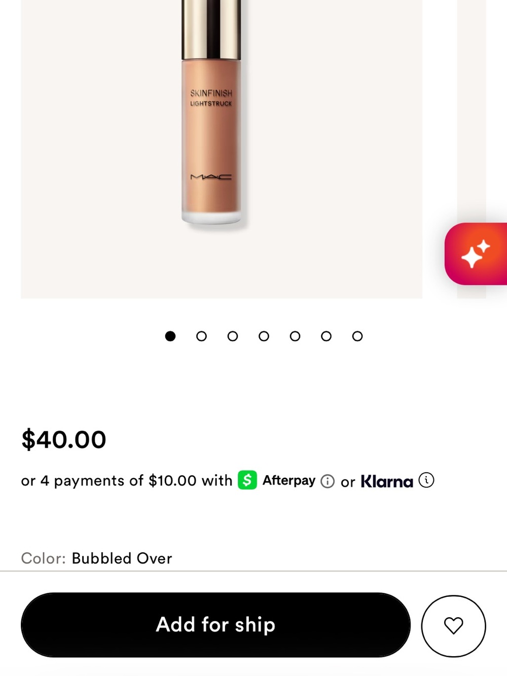 Mac skin finish color is bubbled over